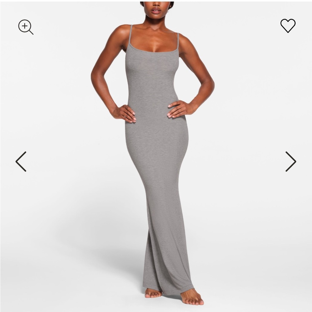 Skims Long Slip Dress. Never worn with tags, size medium.